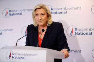 Marine Le Pen photographiée au siège de Nanterre au mois de juin 2021 (illustration).