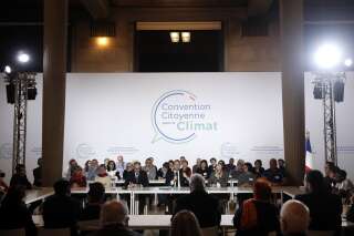 Le président Emmanuel Macron le 10 janvier, lors d'une réunion de la Convention citoyenne pour le climat
