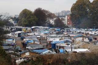 Un camp de Roms à proximité de Paris (illustration).