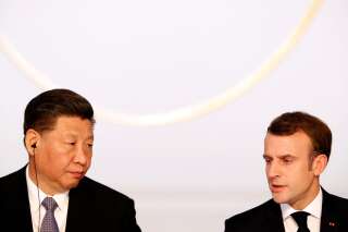 Xi Jinping et Emmanuel Macron lors d'une visite du président chinois à Paris en mars 2019 (photo d'illustration).