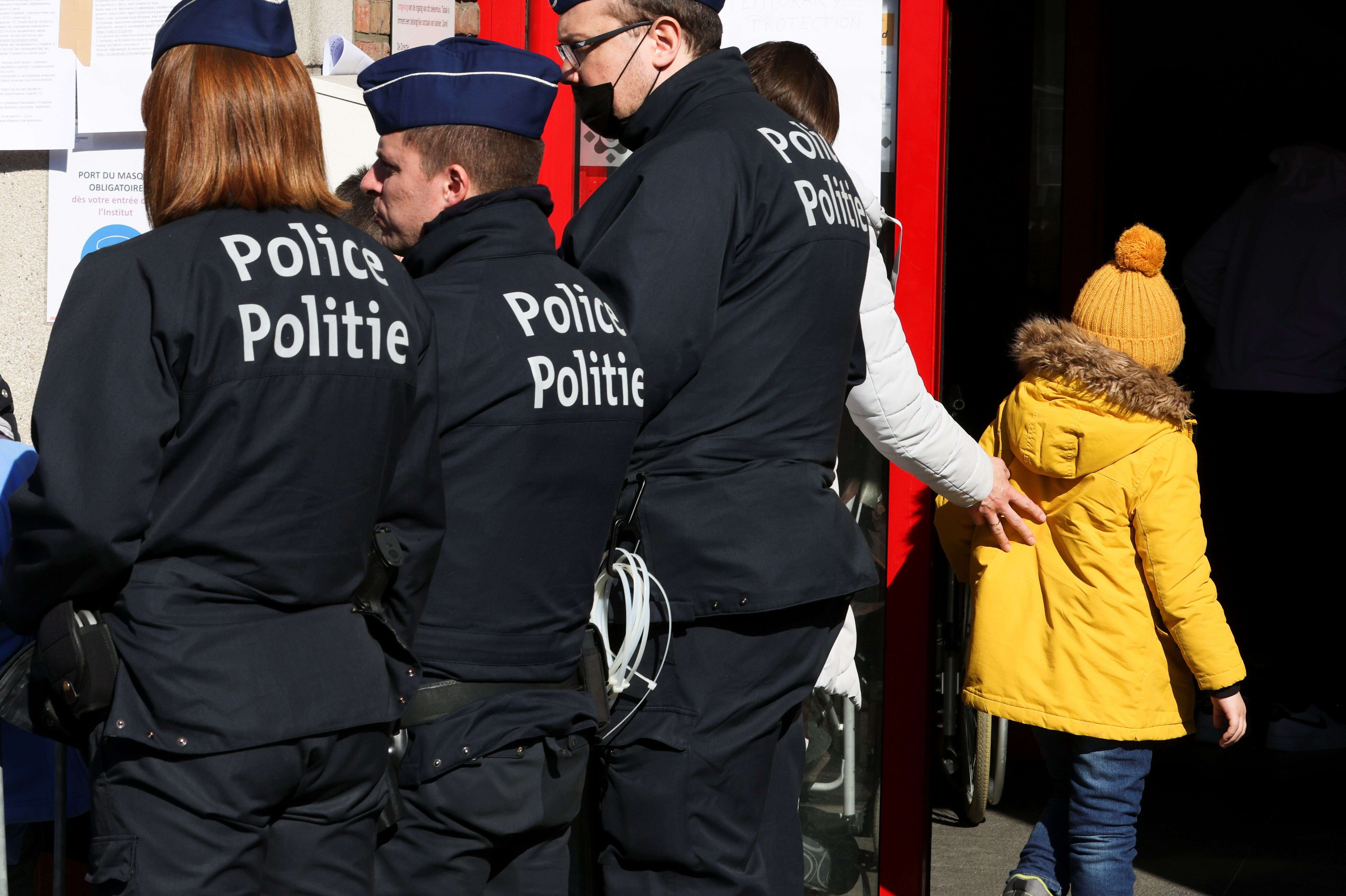 Des officiers de police à Bruxelles