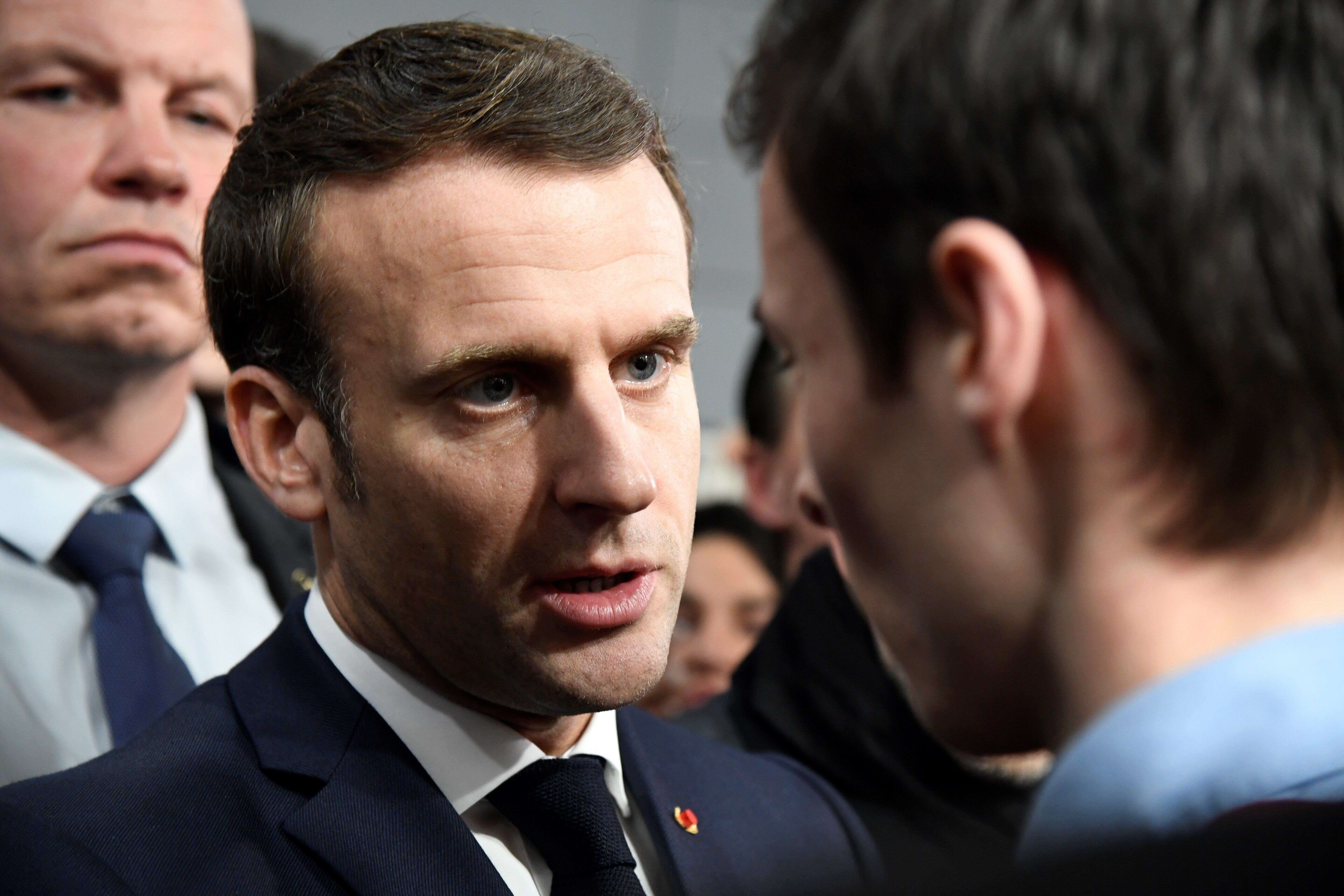 Emmanuel Macron, ici au Salon de l'Agriculture à Paris le 22 février 2020.