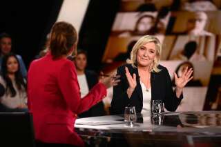 Marine Le Pen sur le plateau de Elysée 2022 sur France le 3 mars (illustration)