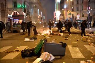 Aux abords des gares du Nord et de l'Est, à Paris, la situation était passablement tendue ce samedi 4 janvier en fin de manifestation contre la réforme des retraites.