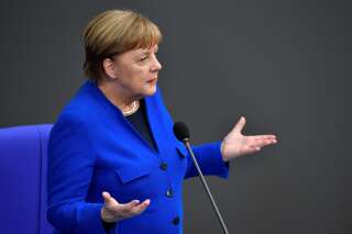 Angela Merkel au Bundestag le 13 mai 2020.