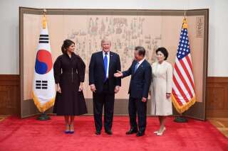 Trump en Corée du Sud, sous l'œil d'une population inquiète de son attitude va-t-en guerre avec Pyongyang