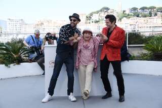 Agnès Varda, JR et Mathieu Chedid complices à Cannes