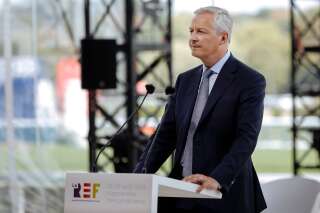 French Finance Minister Bruno Le Maire delivers a speech at a business meeting in Paris, Wednesday, Aug. 28, 2019. (AP Photo/Kamil Zihnioglu)