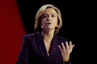 La candidate LR Valérie Pecresse photographiée lors de son meeting au Zénith de Paris ce dimanche 13 février.
