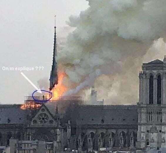 Notre-Dame de Paris: cette silhouette n'est pas à l'origine de l'incendie.