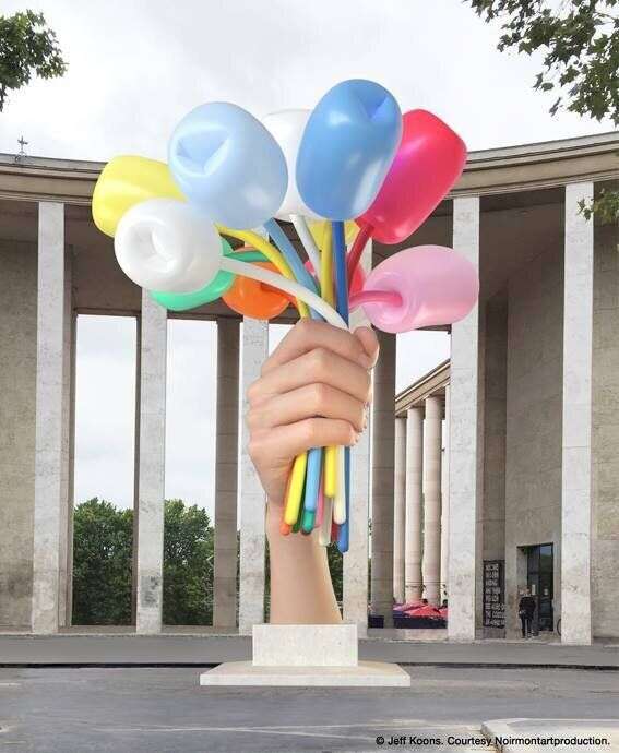 Le Bouquet de tulipes de Jeff Koons sera installé ce vendredi 4 octobre dans les jardins des Champs-Elysées