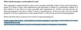 Pilule du lendemain (Norlevo) : inefficace pour les femmes de plus ...