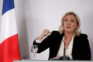 Marine Le Pen, ici lors d'une conférence de presse à Paris, le 18 janvier 2022.