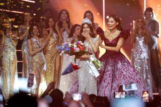 Miss Inde gagnante de Miss Univers 2021, Clémence Botino dans le top 10