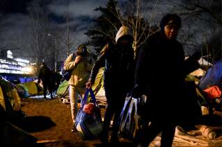 Le camp de migrants de la porte d'Aubervilliers évacué