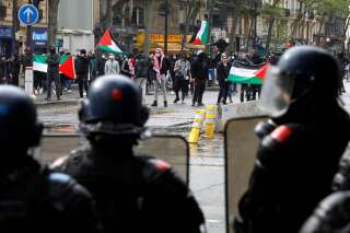 Des manifestants pro-palestiniens à Paris le 15 mai 2021.