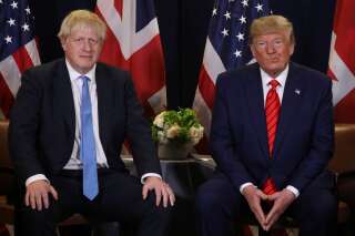 U.S. President Donald Trump holds a bilateral meeting with British Prime Minister Boris Johnson on the sidelines of the annual United Nations General Assembly in New York City, New York, U.S., September 24, 2019. REUTERS/Jonathan Ernst