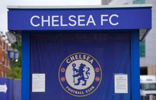 Aux abords du Stamford Bridge, le stade de Chelsea, à Londres, le 25 mai 2022.