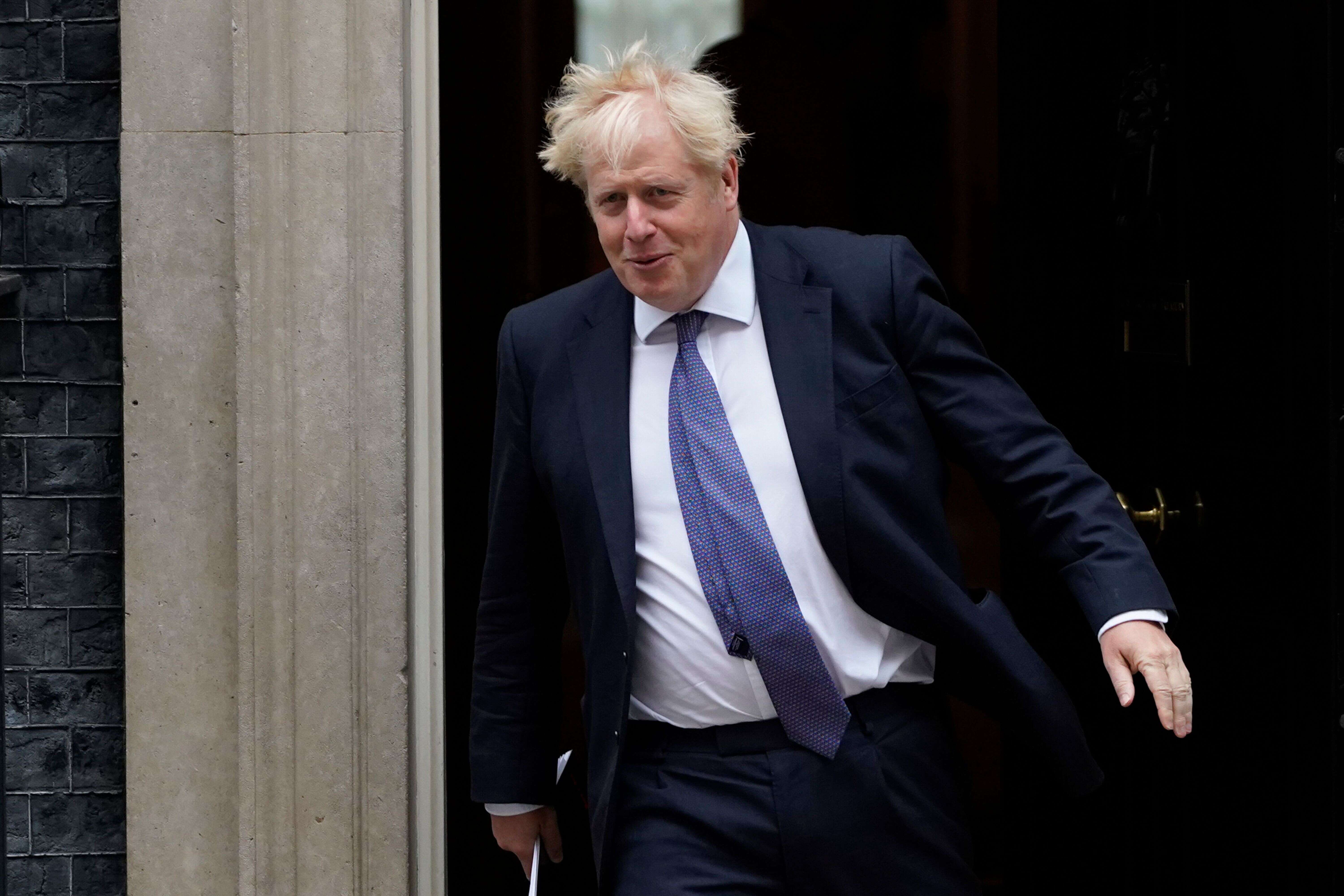 Boris Johnson, ici quittant le 10 Downing Street à Londres le 8 septembre 2020.