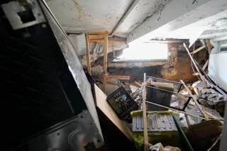 Un sous-sol habité dans le Queens, à New-York, dévasté après la tempête Ida, le 2 septembre 2021.