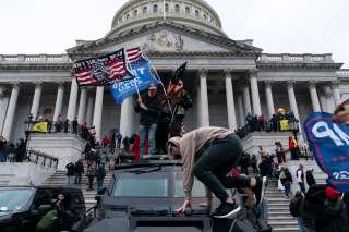 Les pro-Trump protestent la victoire de Joe Biden devant le Capitole à Washington DC le 6 janvier 2021.