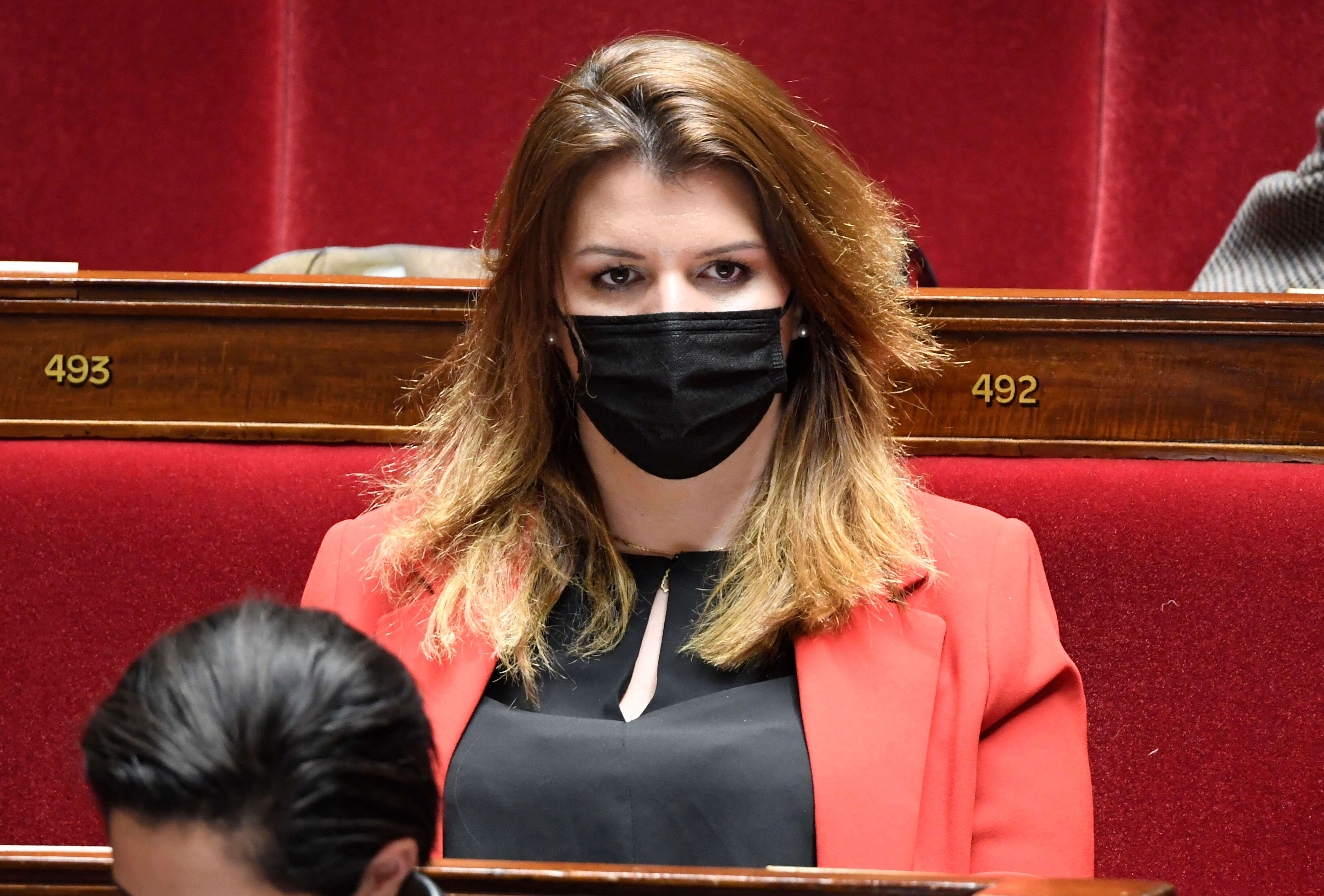 Marlène Schiappa, ici à l'Assemblée nationale à Paris, le 30 mars 2021.