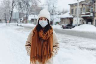 Un masque tient chaud en période de grand froid, mais il peut vite devenir humide...voir geler.