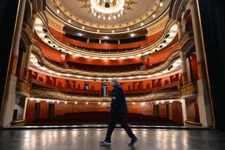 La salle vide du théâtre de la Sinne, à Mulhouse, le 29 octobre 2020