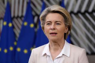 La présidente de la Commission européenne, Ursula von der Leyen, le 10 décembre à Bruxelles (Photo EU Commision / Pool/Anadolu Agency via Getty Images)