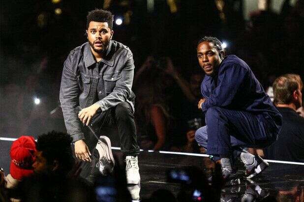 The Weeknd ( à gauche) et Kendrick Lamar