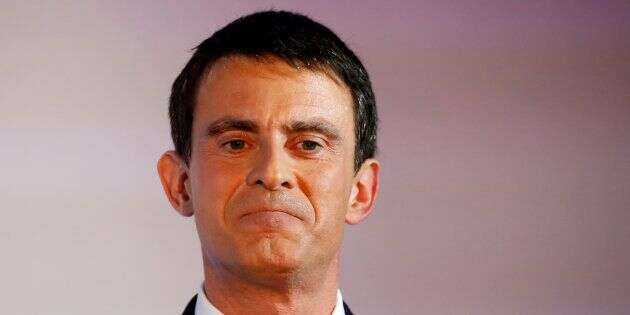 Manuel Valls, après le premier tour de la primaire de la gauche, dimanche 22 janvier.  REUTERS/Charles Platiau
