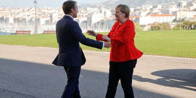 Emmanuel Macron et Angela Merkel à Marseille, le 7 septembre 2018.