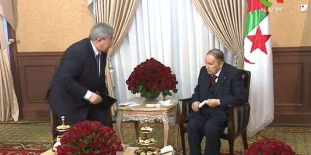 Images diffusées par Canal Algérie après le renoncement d'Abdelaziz Bouteflika.