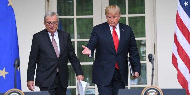 Donald Trump et Jean-Claude Juncker trouvent un accord pour atténuer la guerre commerciale entre États-Unis et UE.