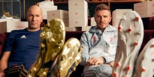 Zinedine Zidane et David Beckham réunis dans une publicité pour la réédition du modèle