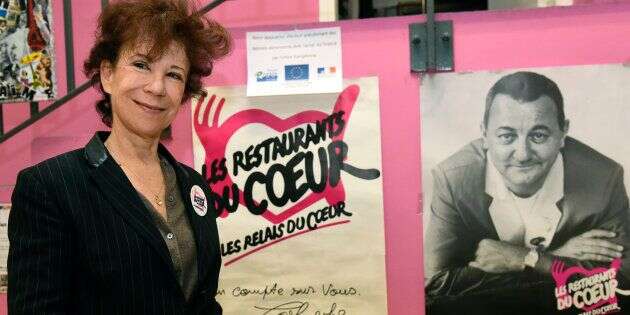 Véronique Colucci au lancement de la 32e campagne hivernale des Restos du coeur, en novembre 2016.
