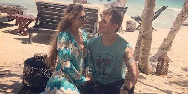 Paris Hilton en vacances avec son compagnon Chris Zylka sur les bords du Golfe du Mexique