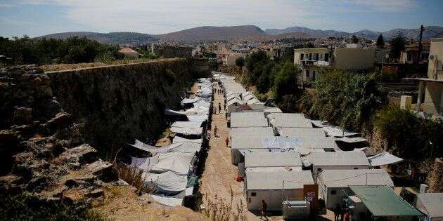 Le camp de Souda, à Chios en Grèce. REUTERS/Alkis Konstantinidis/File photo