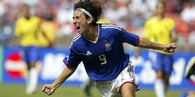 Marinette Pichon lors du match France-Brésil de la Coupe du monde 2003