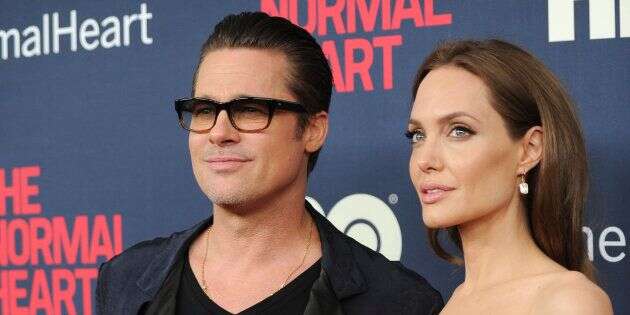 Brad Pitt et Angelina Jolie en mai 2014.