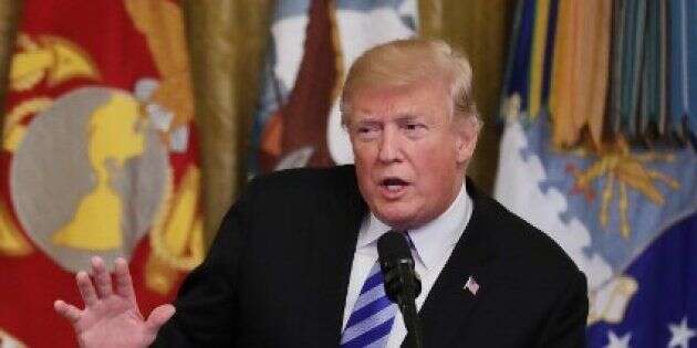 Donald Trump annonçant le choix de son nouveau secrétaire à la Défense à Washington le 23 décembre 2018.
