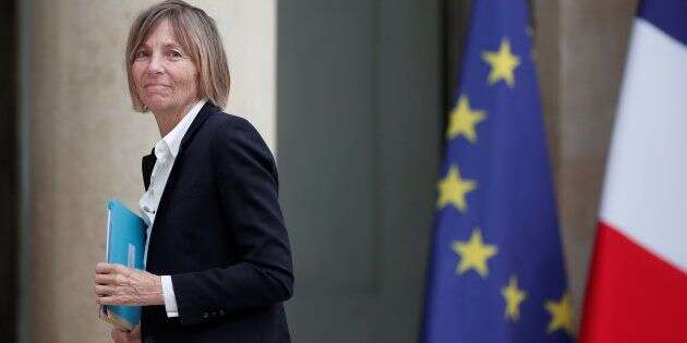 La ministre des Affaires européennes Marielle de Sarnez arrive à l'Élysée pour le conseil des ministres le 24 mai.