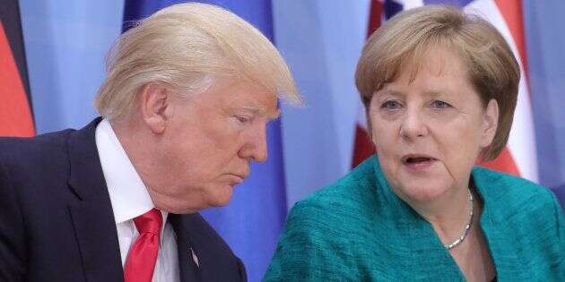 Donald Trump et Angela Merkel lors d'un sommet du G20.