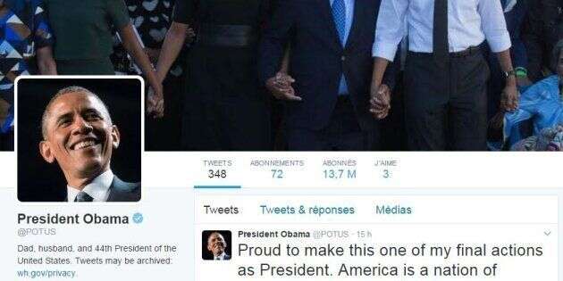 Les comptes Twitter de la Maison Blanche ont changé de proprios.
