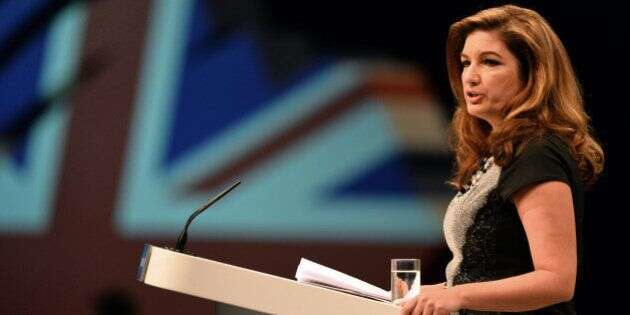British business woman Karen Brady speaks during the Conservative Party Conference in Manchester, north-west England on September 30, 2013.  Britons who are out of work for several years will be required to work full-time on community projects to receive state unemployment payments, finance minister George Osborne will announce at the party's annual conference in Manchester, northwest England, in a bid to woo traditional conservative voters ahead of the 2015 general election.  AFP PHOTO/Paul Ellis        (Photo credit should read PAUL ELLIS/AFP/Getty Images)