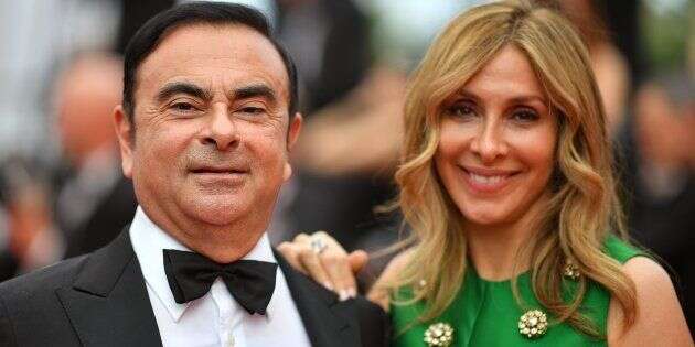 Carlos Ghosn et sa femme, Carole, ici au festival de Cannes.