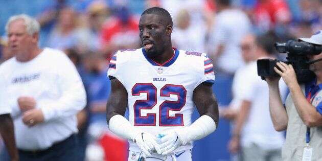 Le joueur de l'équipe de football américain des Buffalo Bills, Vontae Davis, ce dimanche 16 septembre.
