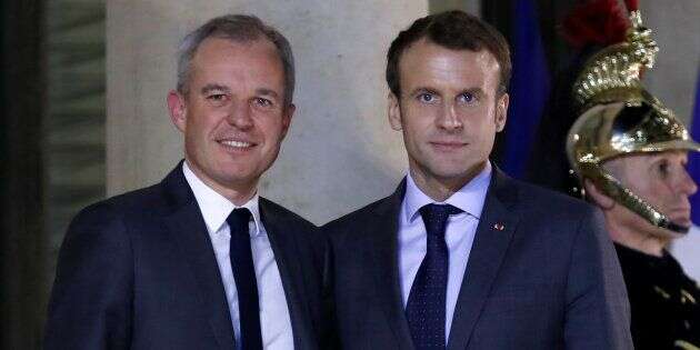 Le président de la République Emmanuel Macron et le président de l'Assemblée nationale, François de Rugy.