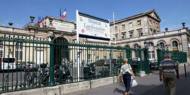 L'hôpital Lariboisiere à Paris.
