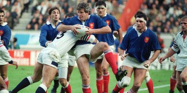 France-Angleterre en Coupe du monde à Paris le 19 octobre 1991.